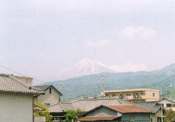 原宿付近から富士山を眺めるの図