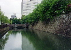 駿府城のお堀〜微妙な深緑が良い感じ〜♪