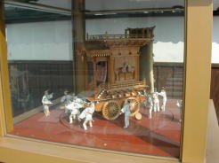 水口宿内の山車の模型。水口は曳き山祭りが有名で、私が訪れた次の日がそのお祭りの日だったのです！！！