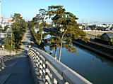日本橋から日光に向かって１つめの橋の上から