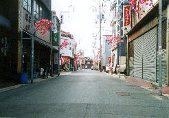 鳴海宿〜名古屋市という都心部の割に、落ち着いた街並みがあります〜写真は、鳴海の商店街