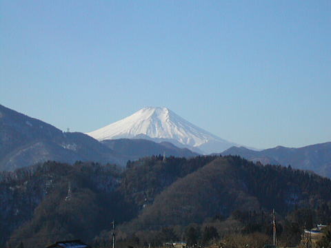 犬目宿からの富士山
